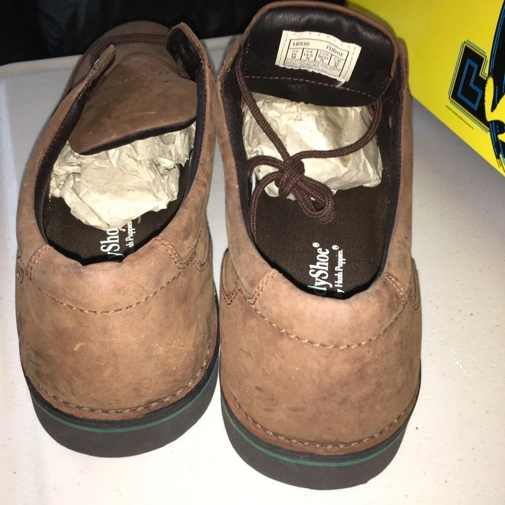 Hush Puppies Brown Suede Men's Derby Shoes